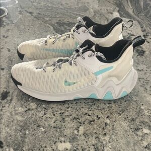 7Y Boys Giannis Nike Immortality Basketball shoes White/Copa/Pure Platinum/Black